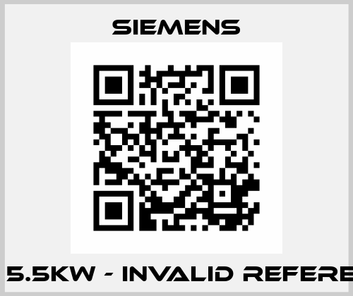 3RT; 5.5KW - invalid reference  Siemens