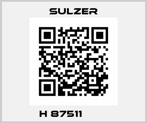 H 87511         Sulzer