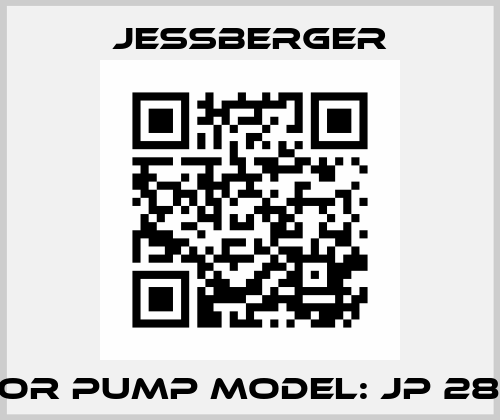 Fan for Pump Model: JP 280 SS   Jessberger