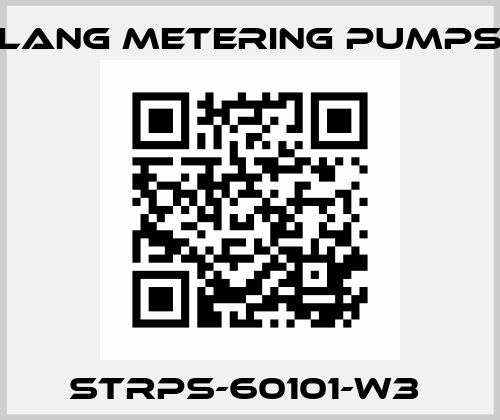 STRPS-60101-W3  Lang metering pumps