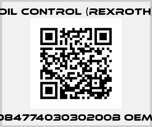 08477403030200B OEM  Oil Control (Rexroth)