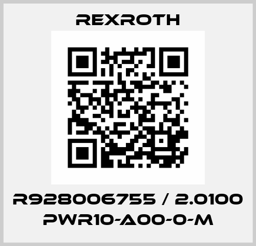R928006755 / 2.0100 PWR10-A00-0-M Rexroth