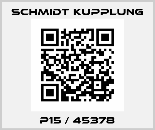 P15 / 45378 Schmidt Kupplung