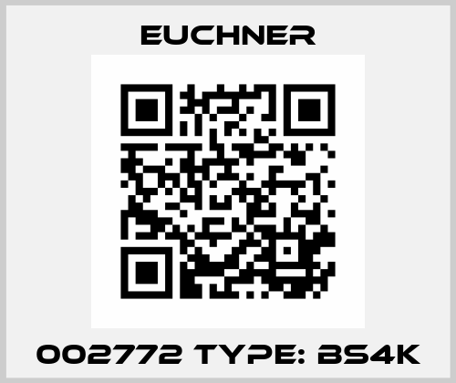 002772 Type: BS4K Euchner