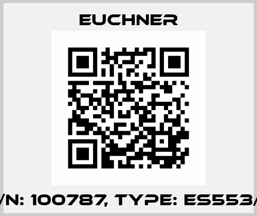 p/n: 100787, Type: ES553/2 Euchner