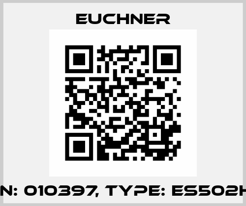p/n: 010397, Type: ES502HR Euchner