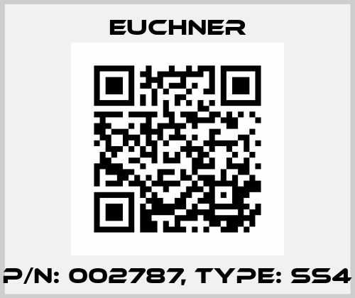 p/n: 002787, Type: SS4 Euchner