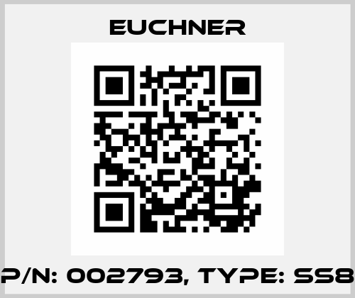 p/n: 002793, Type: SS8 Euchner