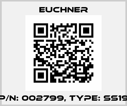 p/n: 002799, Type: SS19 Euchner
