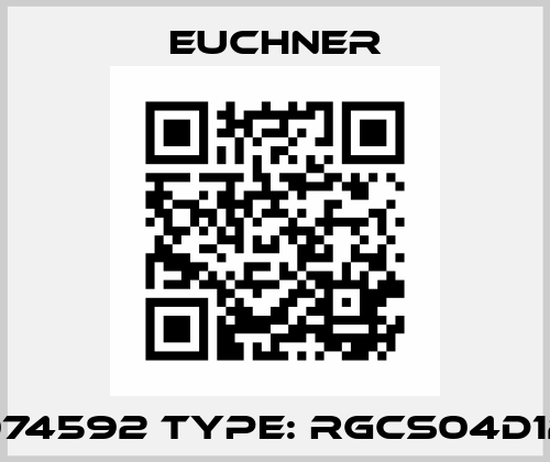 074592 Type: RGCS04D12 Euchner