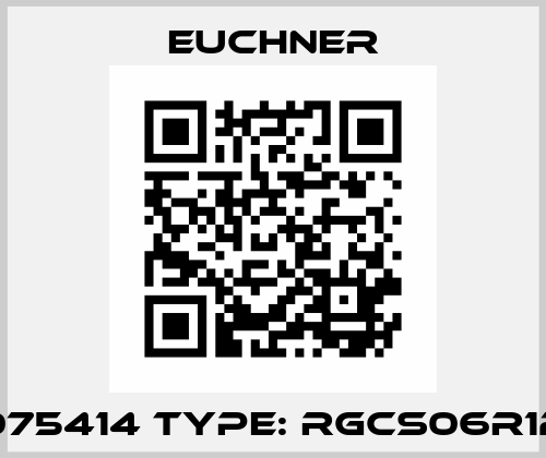 075414 Type: RGCS06R12 Euchner