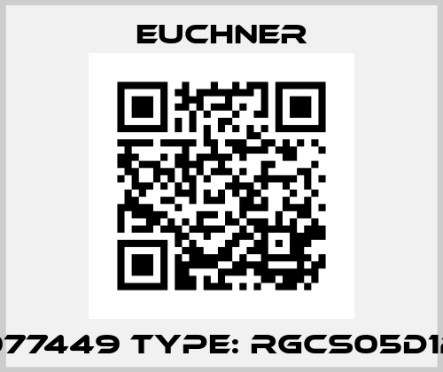 077449 Type: RGCS05D12 Euchner