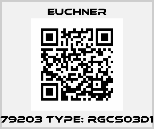 079203 Type: RGCS03D12 Euchner