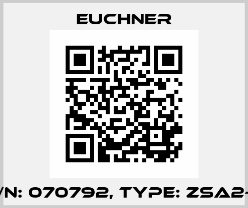p/n: 070792, Type: ZSA2-4 Euchner