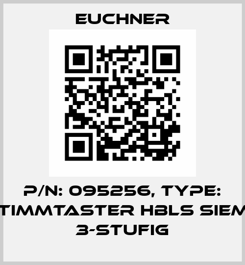 p/n: 095256, Type: ZUSTIMMTASTER HBLS SIEMENS 3-STUFIG Euchner