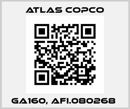 GA160, AFI.080268  Atlas Copco