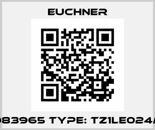 P/N: 083965 Type: TZ1LE024MVAB Euchner