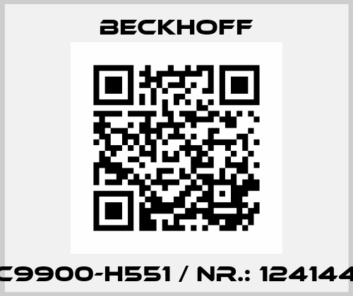 C9900-H551 / Nr.: 124144 Beckhoff