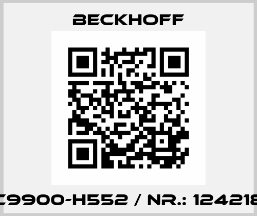 C9900-H552 / Nr.: 124218 Beckhoff
