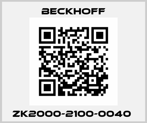 ZK2000-2100-0040  Beckhoff