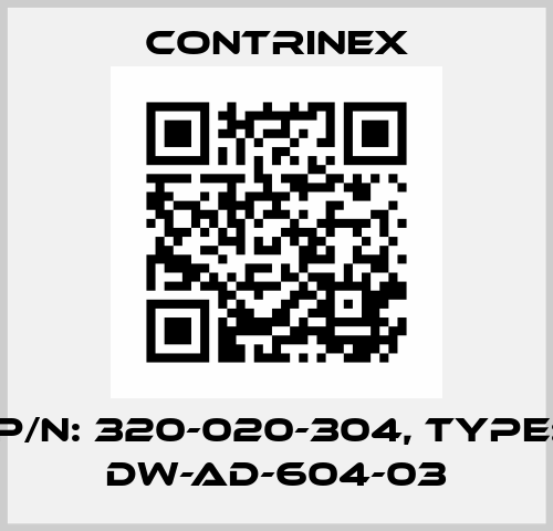 p/n: 320-020-304, Type: DW-AD-604-03 Contrinex
