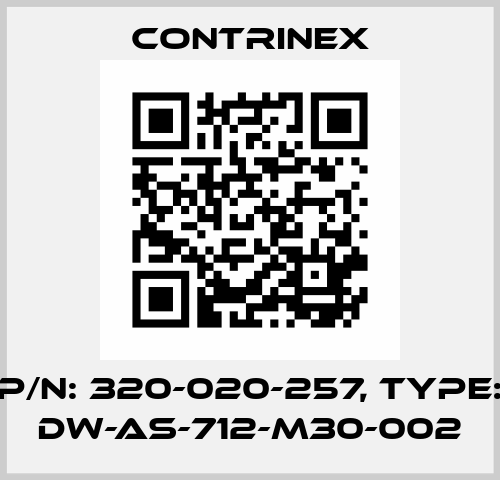 p/n: 320-020-257, Type: DW-AS-712-M30-002 Contrinex