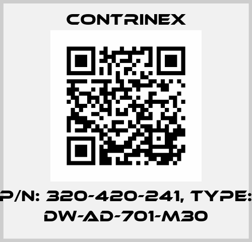 p/n: 320-420-241, Type: DW-AD-701-M30 Contrinex