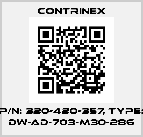 p/n: 320-420-357, Type: DW-AD-703-M30-286 Contrinex