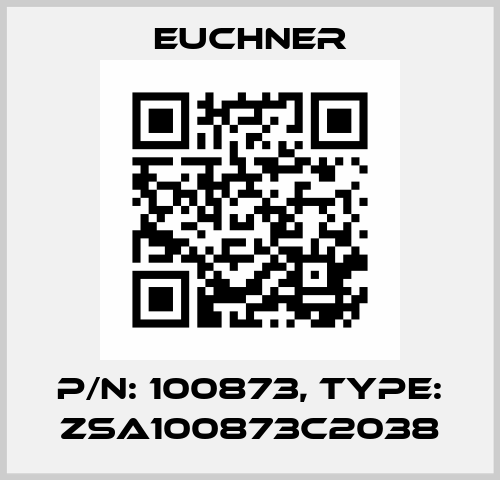 p/n: 100873, Type: ZSA100873C2038 Euchner