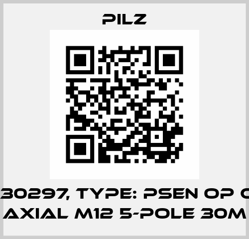 p/n: 630297, Type: PSEN op cable axial M12 5-pole 30m Pilz