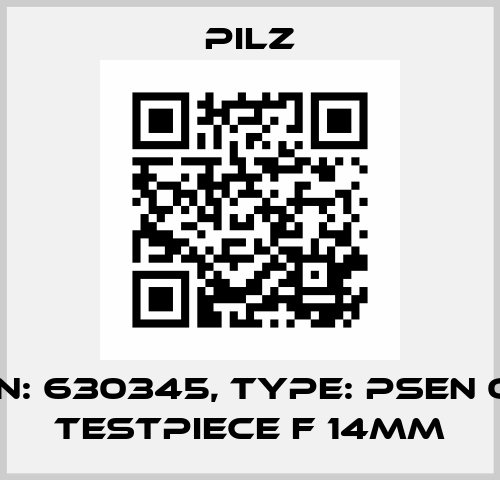 p/n: 630345, Type: PSEN op Testpiece F 14mm Pilz