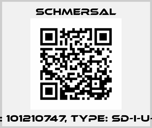 p/n: 101210747, Type: SD-I-U-EIP Schmersal