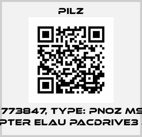 p/n: 773847, Type: PNOZ MSI19P ADAPTER ELAU PACDrive3 2,5m Pilz