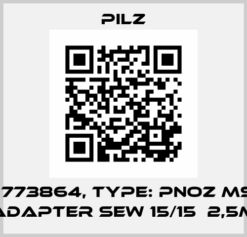 p/n: 773864, Type: PNOZ msi7p  Adapter SEW 15/15  2,5m Pilz