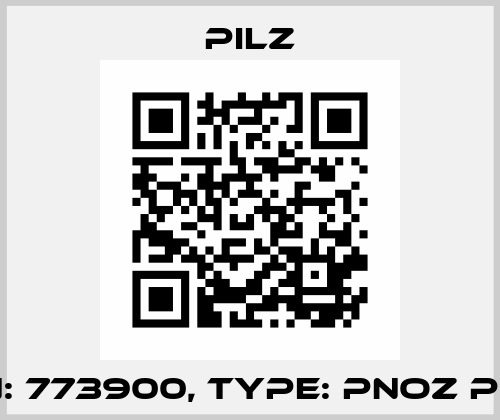 p/n: 773900, Type: PNOZ pe1p Pilz