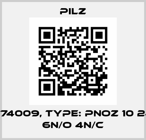 p/n: 774009, Type: PNOZ 10 24VDC 6n/o 4n/c Pilz