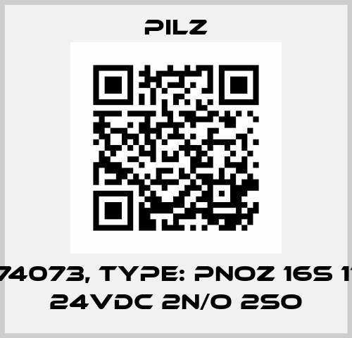 p/n: 774073, Type: PNOZ 16S 110VAC 24VDC 2n/o 2so Pilz