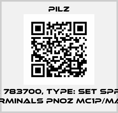 p/n: 783700, Type: Set spring terminals PNOZ mc1p/ma1p Pilz