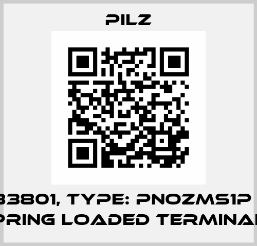 p/n: 783801, Type: PNOZms1p 10 Set spring loaded terminals Pilz