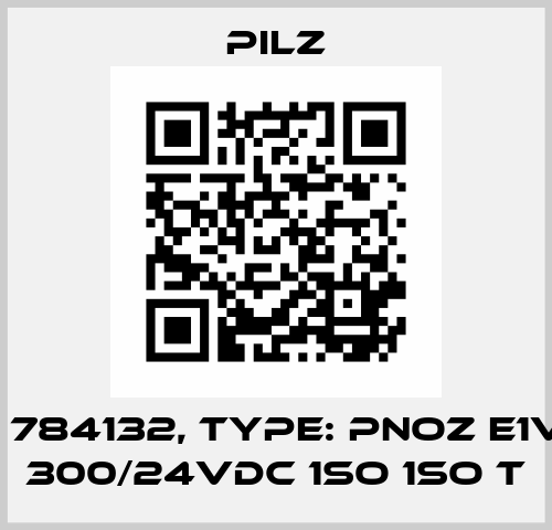 p/n: 784132, Type: PNOZ e1vp C 300/24VDC 1so 1so t Pilz
