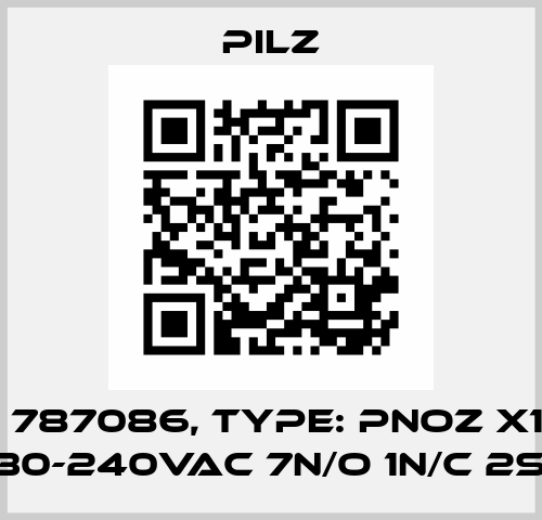 p/n: 787086, Type: PNOZ X11P C 230-240VAC 7n/o 1n/c 2so Pilz