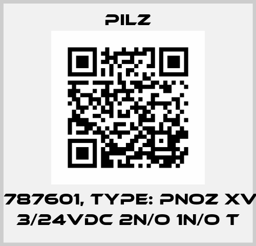 p/n: 787601, Type: PNOZ XV1P C 3/24VDC 2n/o 1n/o t Pilz