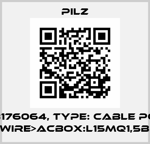 p/n: 8176064, Type: Cable Power DD5wire>ACbox:L15MQ1,5BRSK Pilz