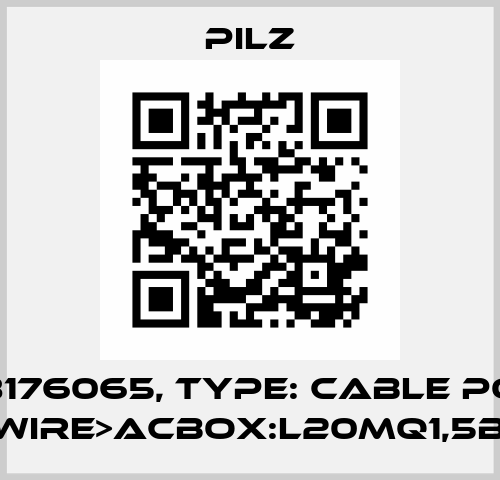 p/n: 8176065, Type: Cable Power DD5wire>ACbox:L20MQ1,5BRSK Pilz