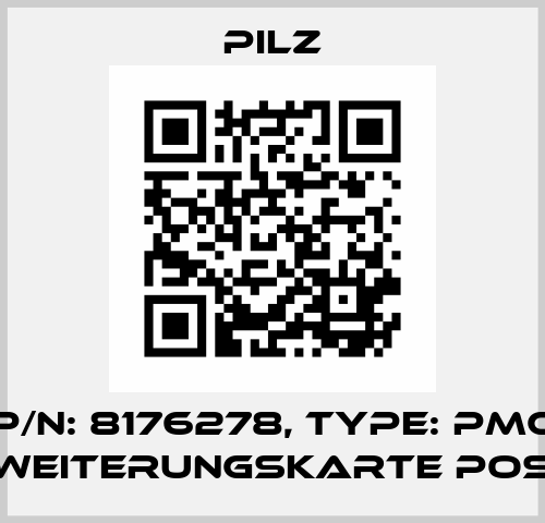 p/n: 8176278, Type: PMC Erweiterungskarte PosI/O Pilz