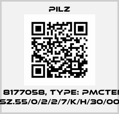 p/n: 8177058, Type: PMCtendo SZ.55/0/2/2/7/K/H/30/00 Pilz