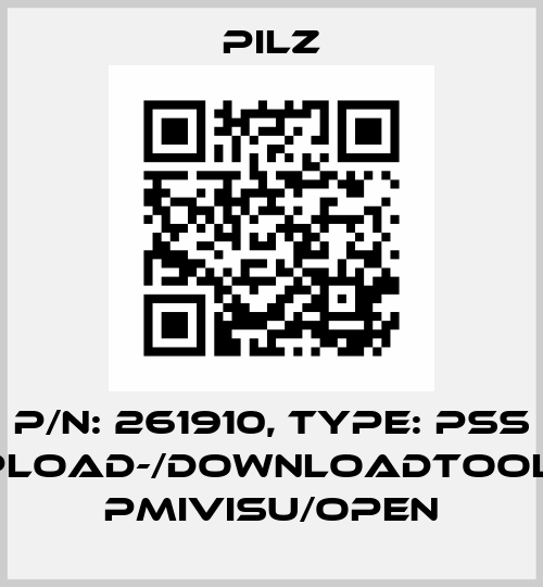 p/n: 261910, Type: PSS Upload-/Downloadtool f. PMIvisu/open Pilz