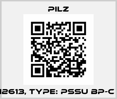 p/n: 312613, Type: PSSu BP-C 1/8 C-J Pilz