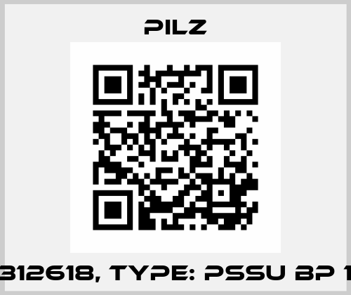 p/n: 312618, Type: PSSu BP 1/12 S Pilz