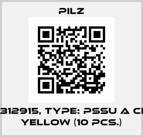 p/n: 312915, Type: PSSu A CE "M" yellow (10 pcs.) Pilz